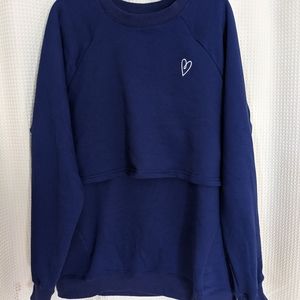 Latched Mama Embroidered Snuggle Up Nursing Sweatshirt